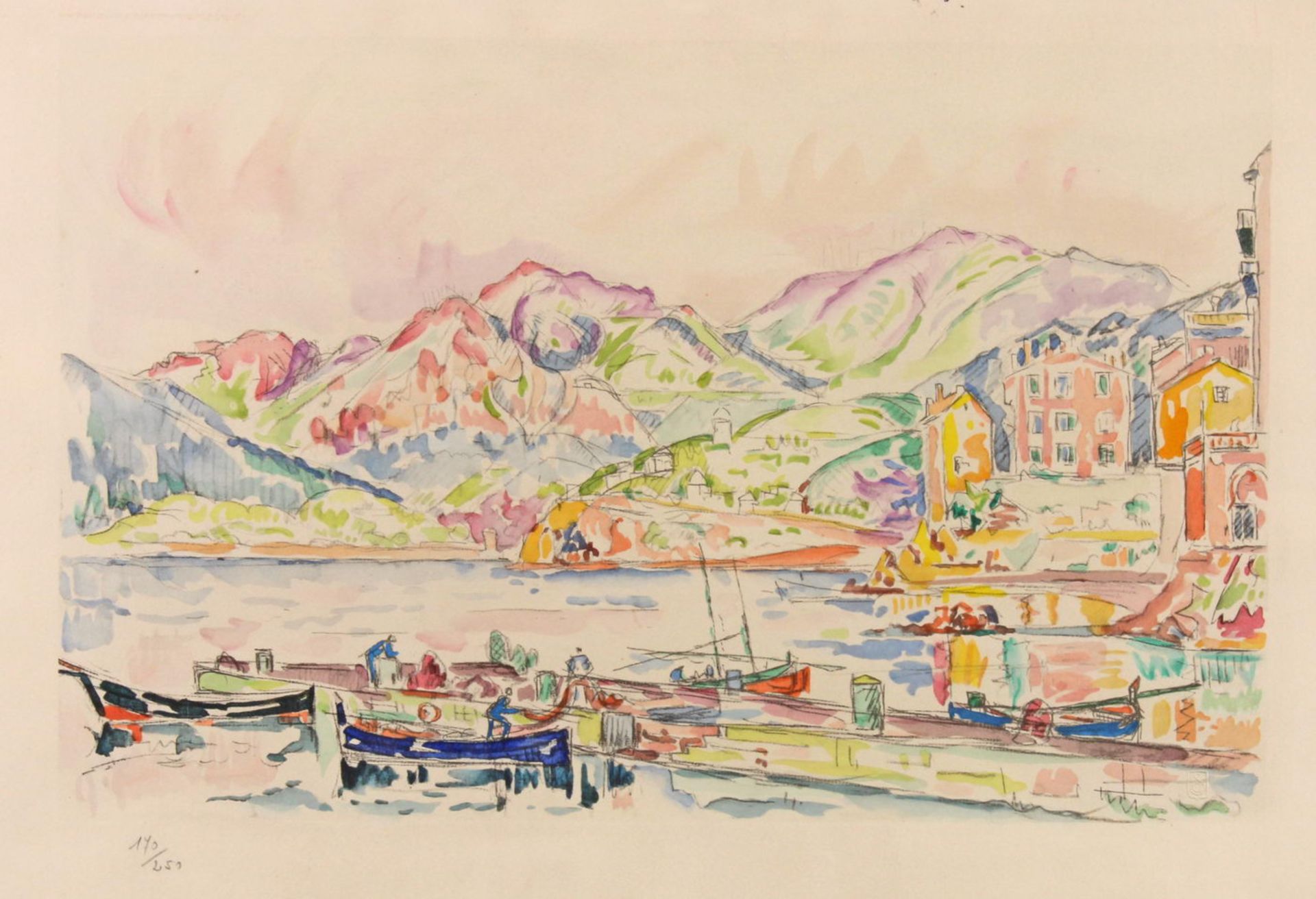 Signac, Paul (1863 Paris - 1935 ebda., berühmter französischer Maler und Grafiker, einer der bede