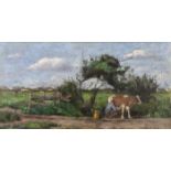 Zwart, Pieter de (1880 - 1967, Stillleben und Landschaftsmaler), "Landschaft bei Den Haag", Öl auf