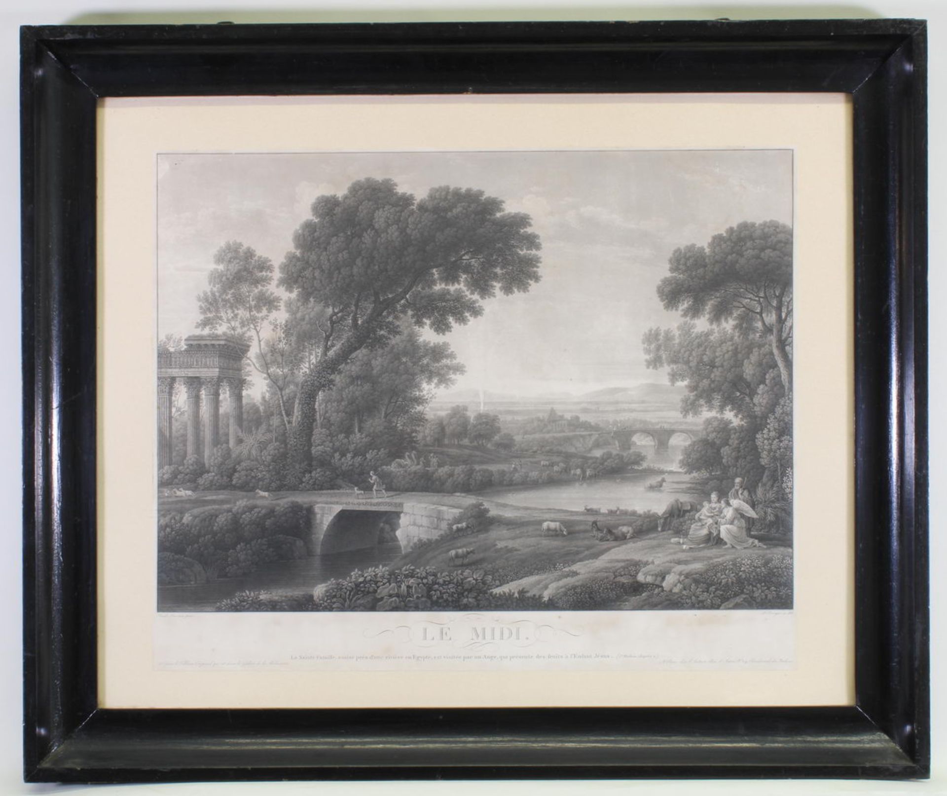 Piringer, Benedikt (1780 - 1826), 4 Radierungen, Tageszeitenfolge: "Le matin", "Le midi", "Le soir" - Image 3 of 4