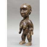 Figur, Dan, Elfenbeinküste, Afrika, Holz, dunkle Patina, 40 cm hoch. Provenienz: Privatsammlung Bo