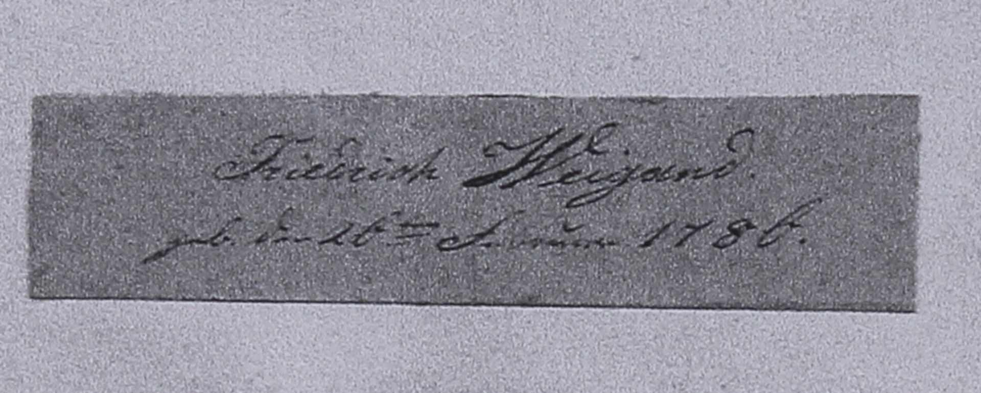 Monogrammist (1. Hälfte 20. Jh.), "Bildnis Johann Friedrich Weigand (1786 - 1866)", Generalmajor, - Image 4 of 4
