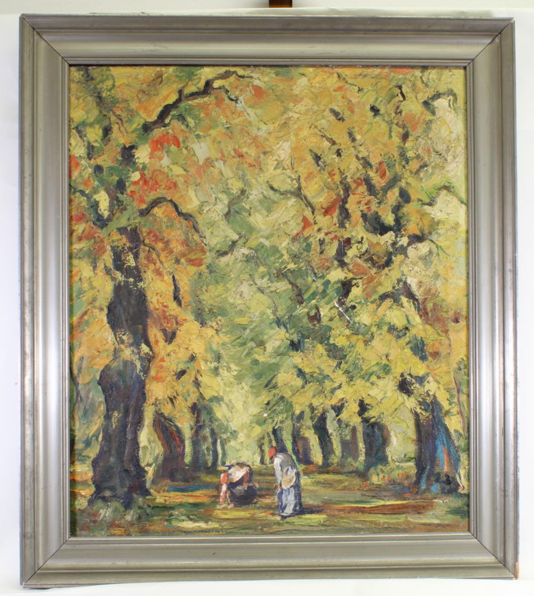 Steiner (Anfang 20. Jh.), "Herbstwald", Öl auf Leinwand, signiert und datiert Steiner 26, 94.5 x 8 - Image 2 of 6