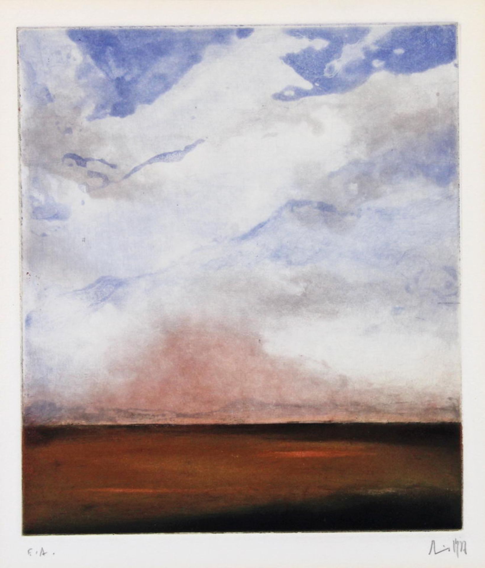 Lichtner-Aix, Werner (1939 - 1987), 3 Radierungen, auf Papier, "Camargue - Variationen einer Meerla - Image 4 of 6