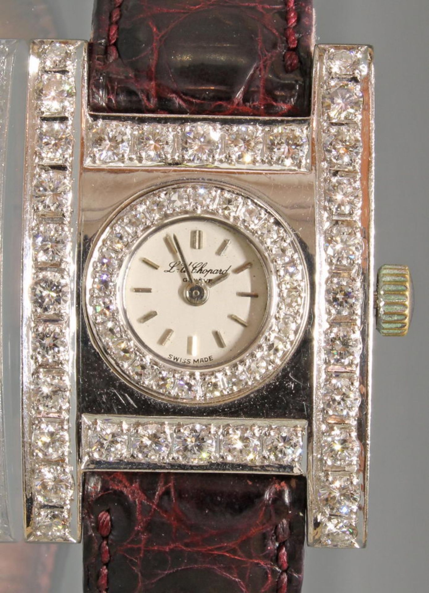 Damenarmbanduhr, Chopard, Marriage mit modernem Gehäuse, Entwurf Atelier Richarz, Bonn, WG 750, 24 - Image 3 of 3