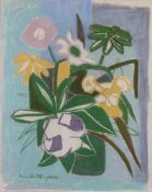 Neyers, Lisette (1919 Düsseldorf - 1970), "Bunte Sommerblumen in Vase", Pastell auf Papier, signie