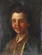 Niederländischer Porträtmaler (17./18. Jh.), "Knabenbildnis", Öl auf Leinwand, doubliert, 44.5 x