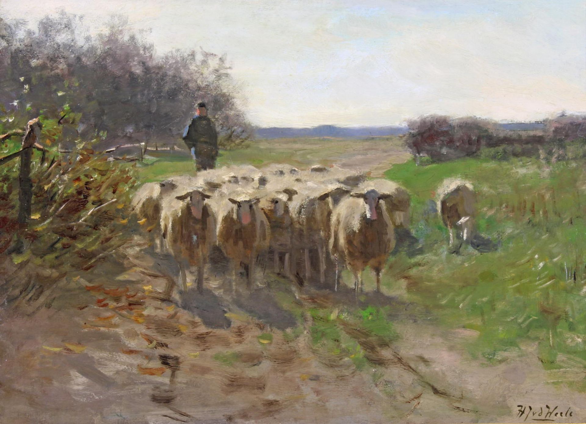 Weele, Hermann Johannes von der (1852 Middelburg - 1930 Den Haag, niederländischer Maler, vor alle