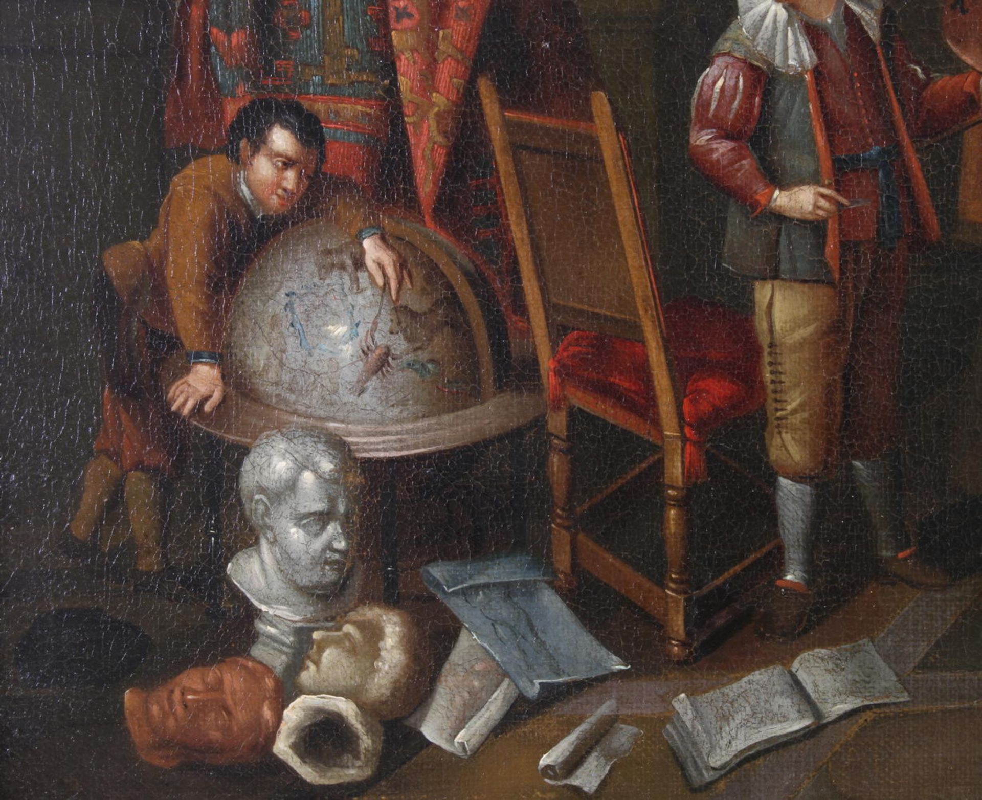 Thomas, Gerard (1663 Antwerpen - 1720 ebenda) oder Werkstatt, "Im Maleratelier", Öl auf Leinwand, - Image 3 of 5