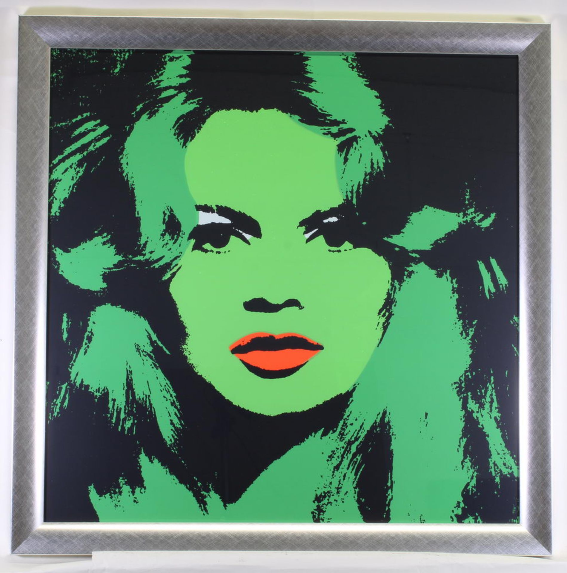 Warhol, Andy (1928 Pittsburgh - 1987 New York), "Brigitte Bardot", Farbserigrafie, published by Sun - Image 2 of 2
