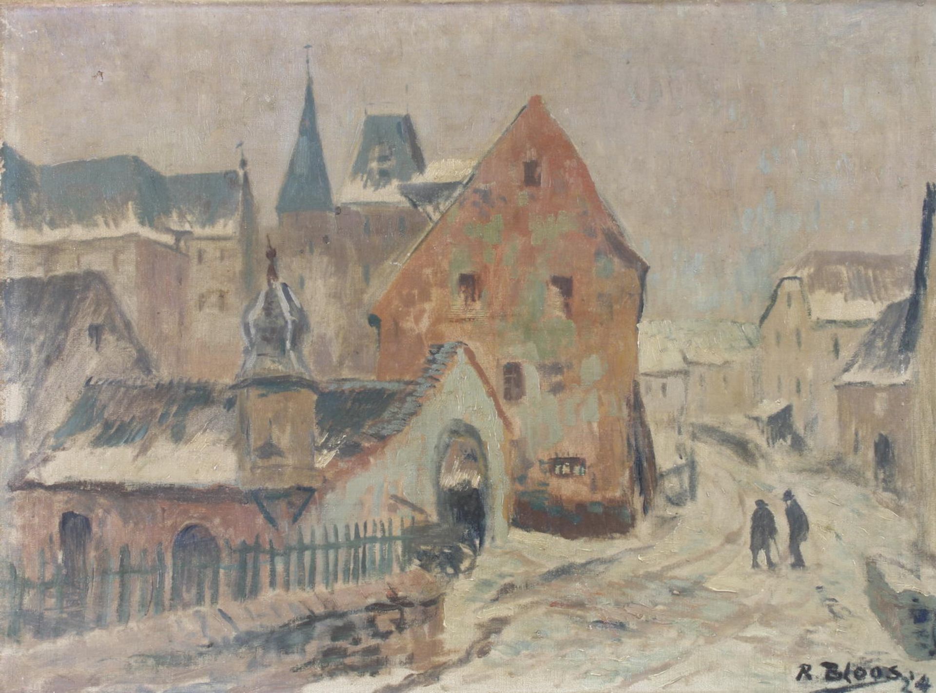 Bloos, Richard (1878 Brühl - 1957 Düsseldorf, Schüler der KA Düsseldorf, durch einen Parisaufen