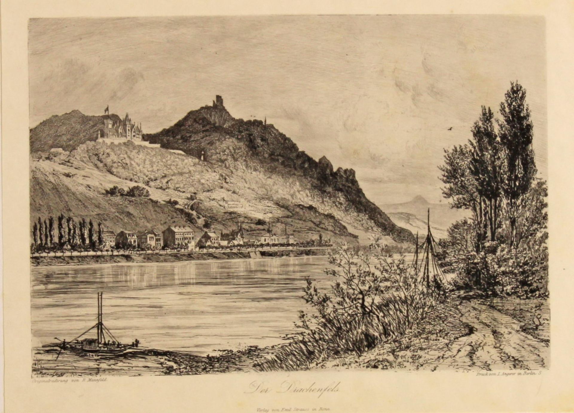 Konvolut 6 Radierungen und 1 Lithografie, "Bonn und Umgebung", unterschiedliche Künstler, verschie - Image 5 of 7