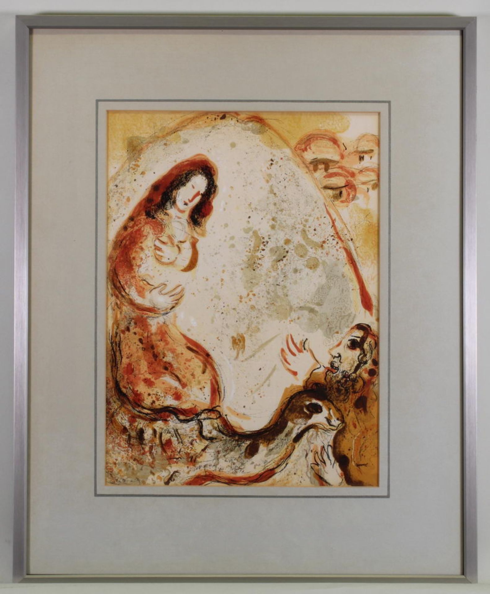 Chagall, Marc (1887 Witebsk - 1985 Saint Paul de Vence), 2 Lithografien, auf Papier, "Ährenleserin - Image 3 of 4