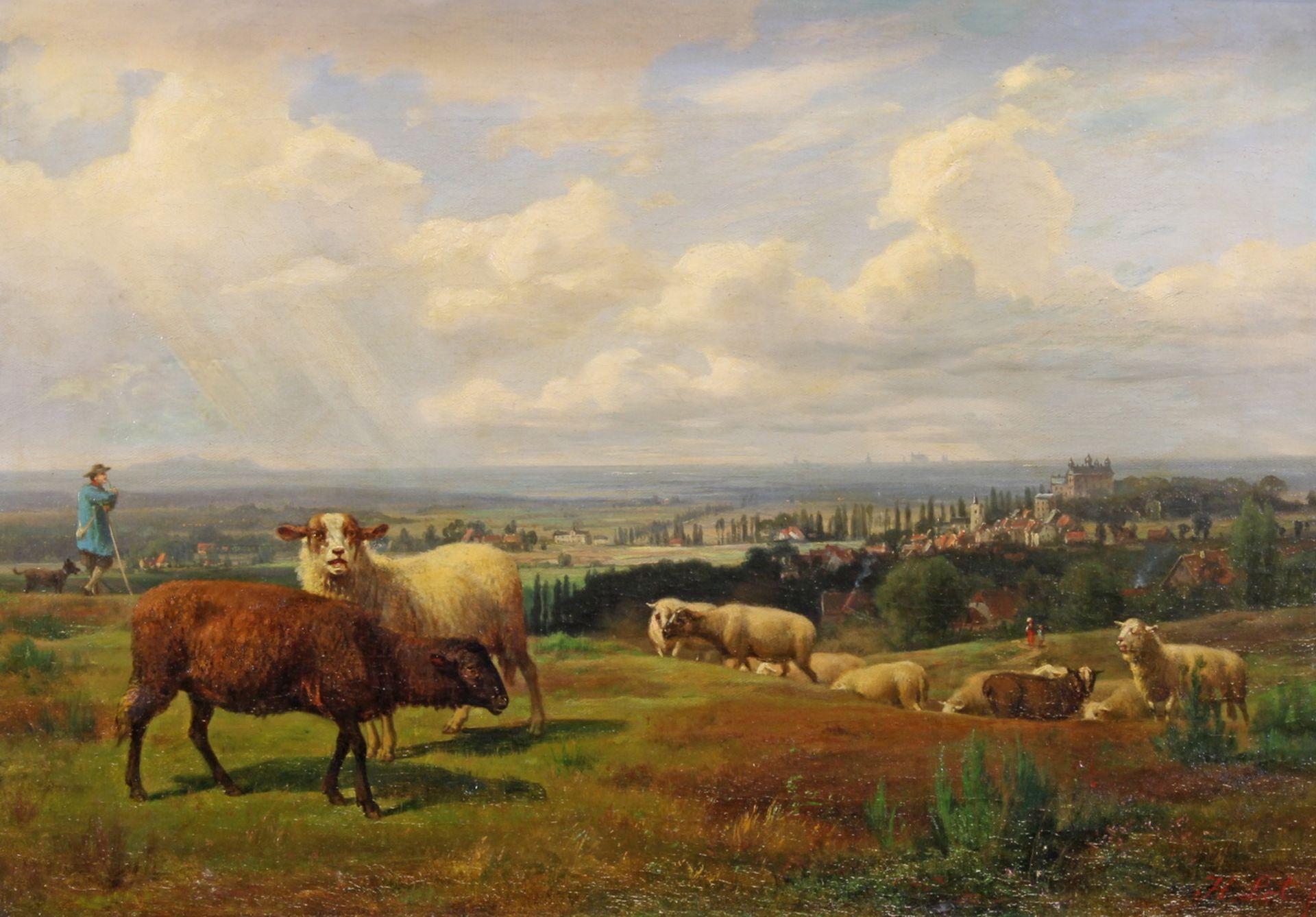 Lot, Henry (1821/22 Gendringen - 1878 Düsseldorf, Schüler von B. C. Koekkoek, Landschaftsmaler),