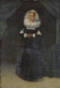 Coques, Gonzales (1614 Antwerpen - 1684 ebenda), in der Art, "Porträt einer Frau mit Kröse", Öl