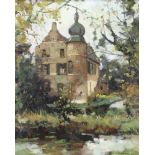 Verstraeten, Alfons (Fons) (1922 Delft - 2017 Unterseen /Schweiz), "Wasserschloss Haus Coull, Strae