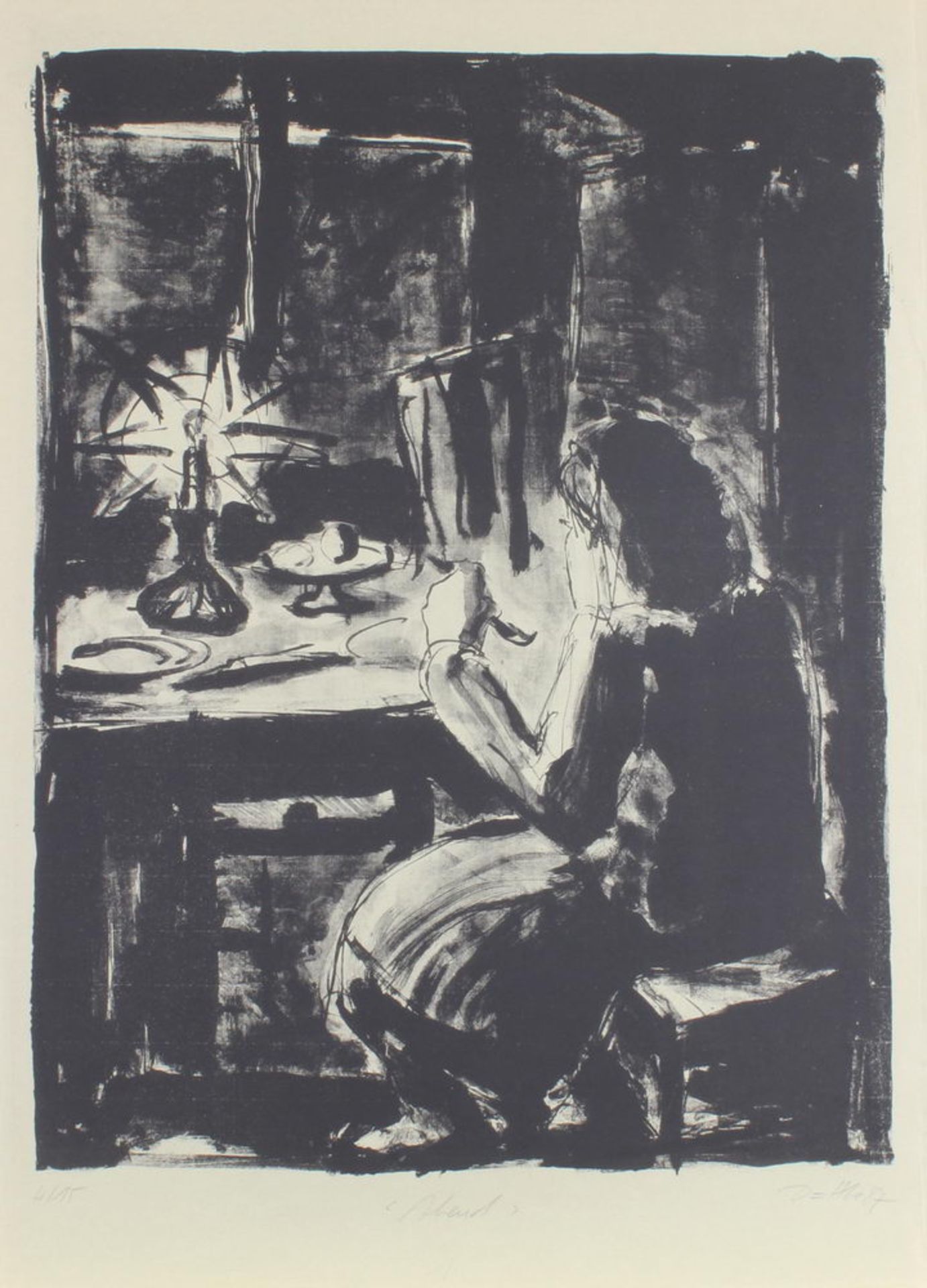 Duttke, Ulrich (geb. 1956 Crumbach/Sachsen), Konvolut mit 6 Lithografien, "Motive aus Litauen", ver - Image 6 of 6