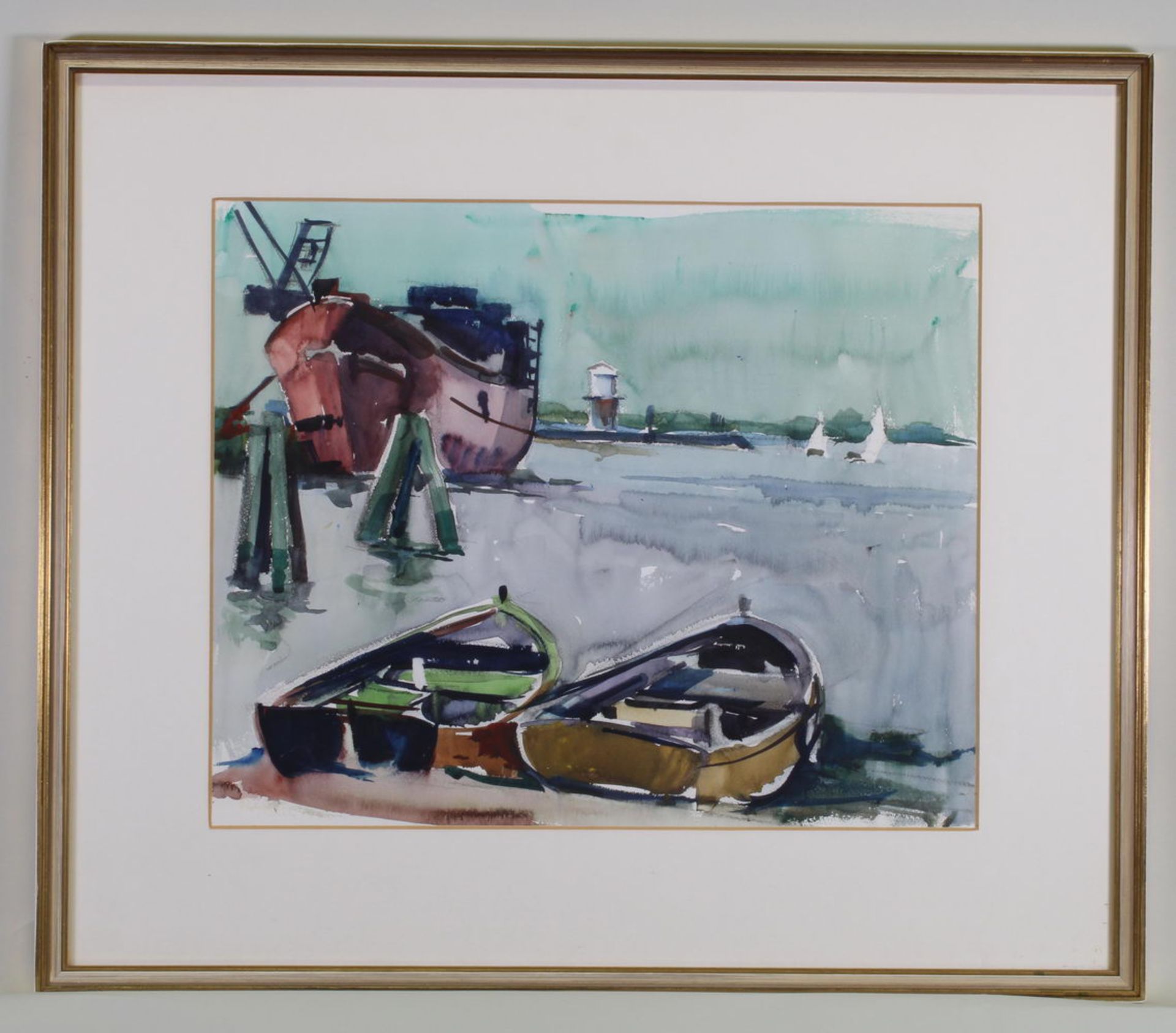 Böhlig, Rolf (1904 Hamburg - 1979, deutscher Aquarellist, Maler und Grafiker, ansässig in Hamburg - Image 2 of 3