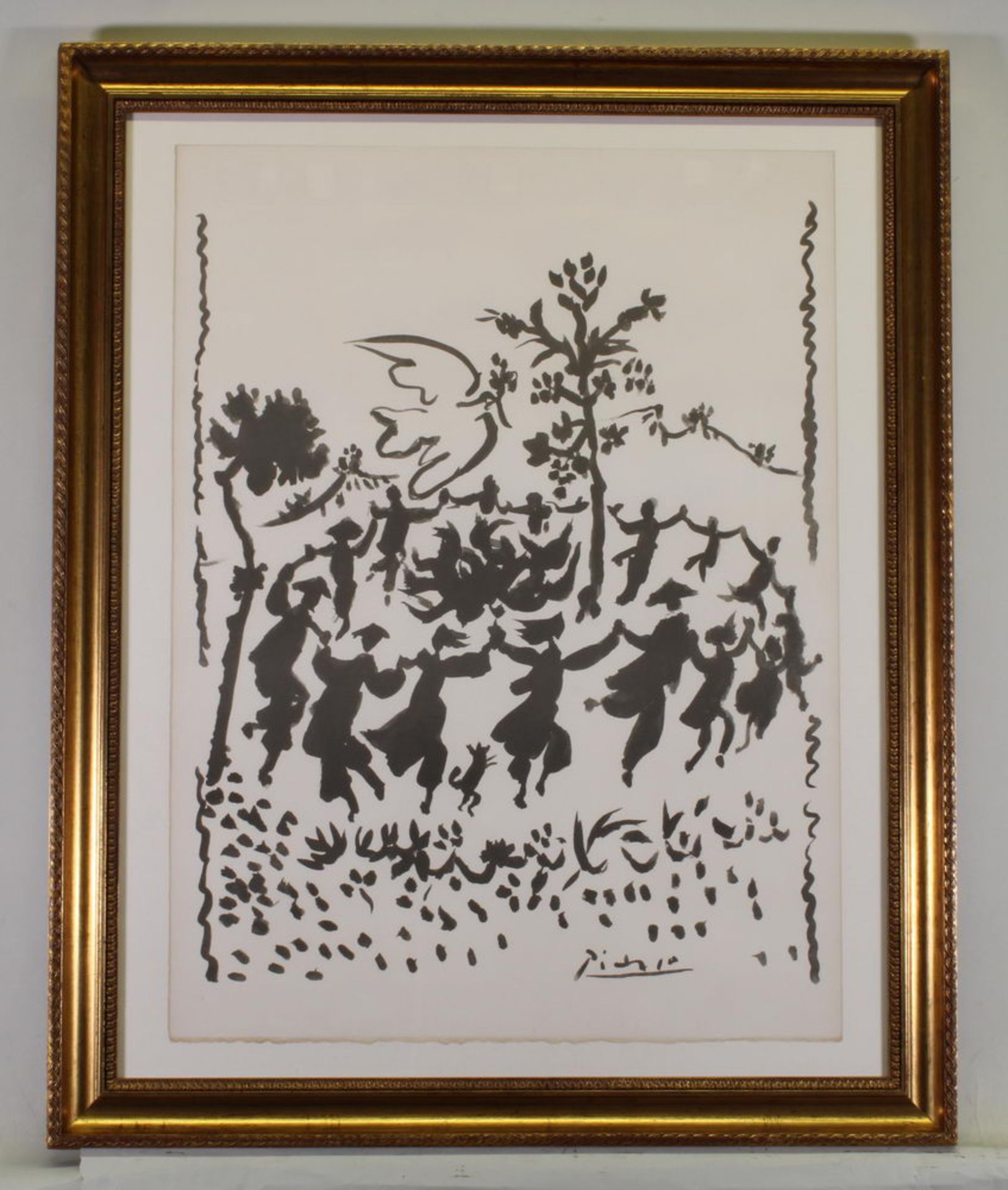 Picasso, Pablo (1881 Malaga - 1973 Mougins), "Vive la Paix", Lithografie auf Arches, Edition Combat - Image 2 of 3