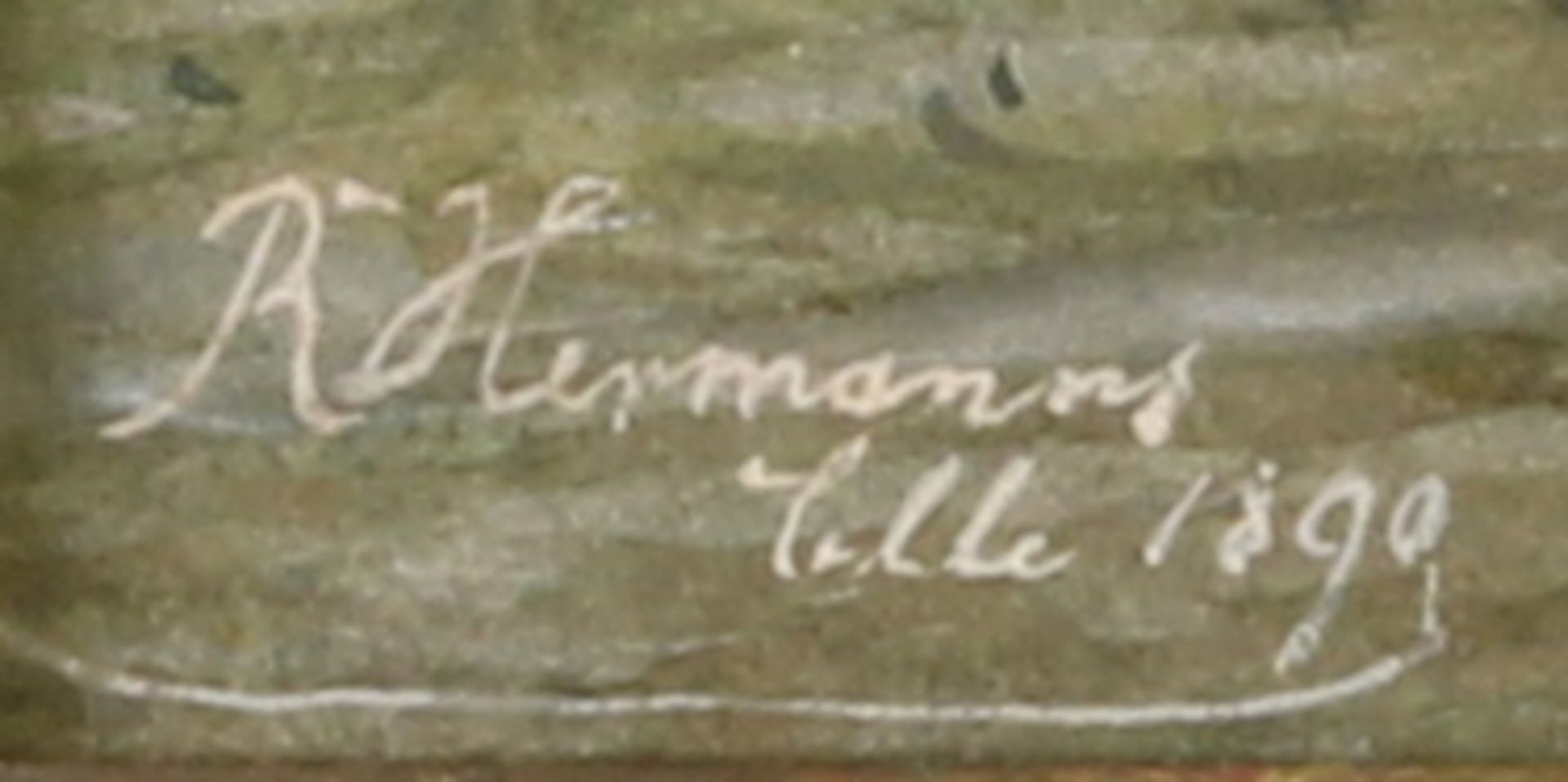 Hermanns, Rudolf (1860 Celle - 1935, Landschaftsmaler und Aquarellist), Pendants, Mischtechnik auf - Image 3 of 3