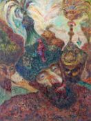 Cantens, Maurice (1891 - 1965), "Tausend und eine Nacht", Öl auf Leinwand, verso Atelieretikett, K
