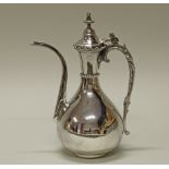 Kanne, Silber, Frankreich, 1840-1879, Exportmarke, Meistermarke PQ, orientalische Form, 31.5 cm hoc