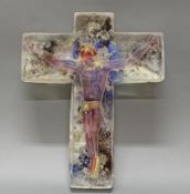 Glasskulptur, Murano, "Christus", signiert unten Mitte A. Barbini, vor 1979, 30 cm hoch x 24.5 x 4 