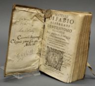 Buch, Fabio Albergati, "Gentile homo bolognese", Venedig 1600, Pergamenteinband (nicht koll.)