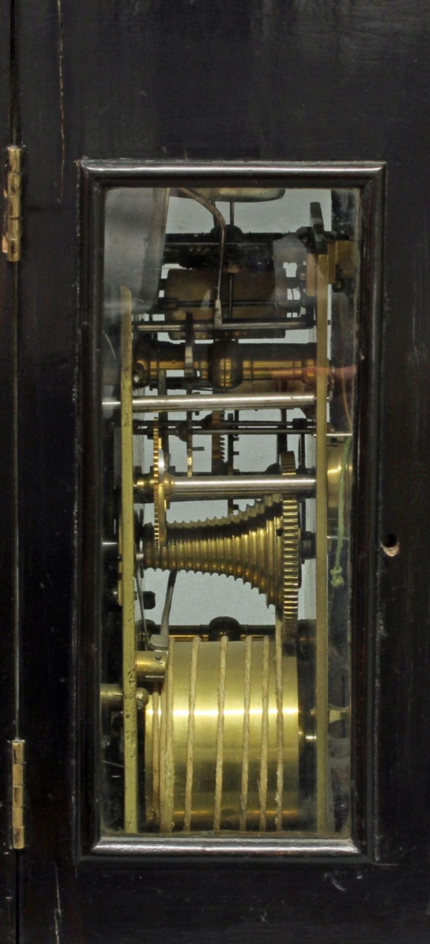 Bracket Clock, England, Mitte 18. Jh., Plakette im Bogenfeld und Werk, signiert Dav.Compigne, Winto - Image 3 of 4