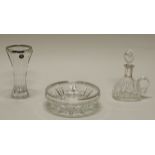 Schale, Karaffe, Vase, Silber 800/830/835, deutsch, farbloses Glas mit Silbermontierung, 5.5-16 cm