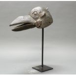 Tanzmaske, "Vogelkopf", Tibet/Nepal, 20. Jh., Holz, geschnitzt, beweglicher Schnabel,15 cm hoch, au