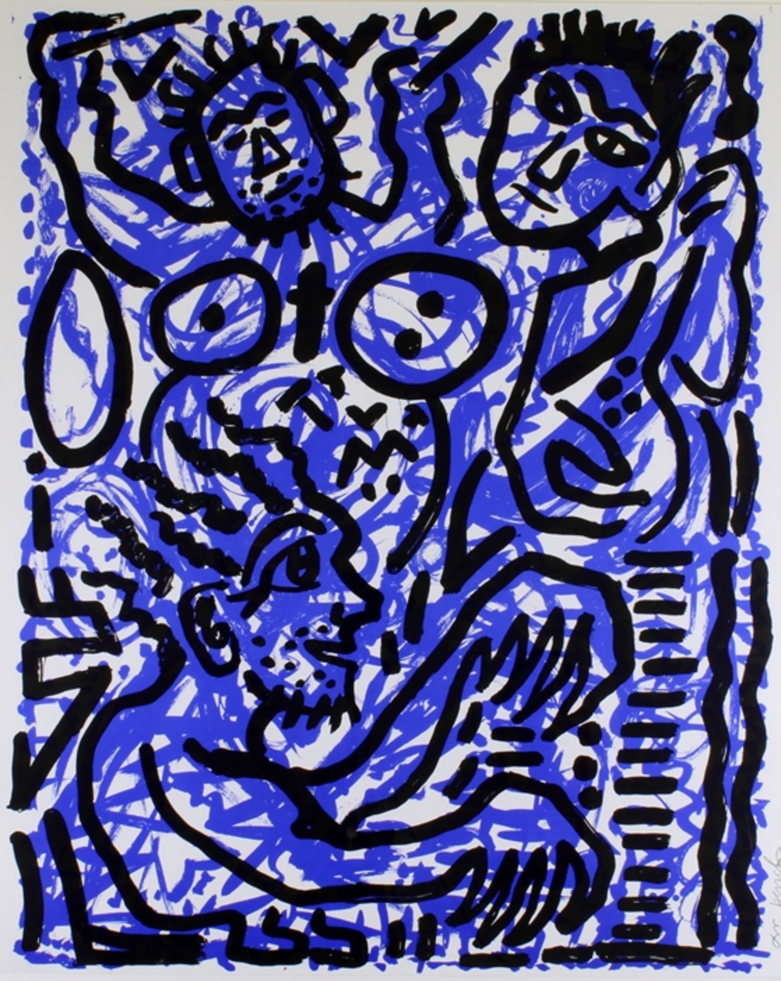 Penck, A.R. (geb.1939 Dresden - 2017 Zürich, bedeutender zeitgenössischer Künstler und Vater der Ne