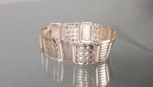 Armband, Art Deco, um 1930, Silber 835, 19.5 cm lang