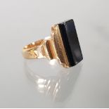 Ring, GG 585, Onyx-Platte, 8 g, RM 16.5