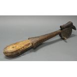 Saiten-Instrument, Afrika, authentisch, Holz, 62 cm lang.