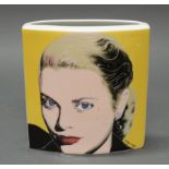 Vase, "Grace Kelly", Rosenthal, studio-line, polychrom, aus der Serie Warhol Celebrities, 20.5 cm h