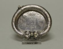 Schälchen, Silber, Ägypten, oval, unter Verwendung eines Armreifs, 109 g