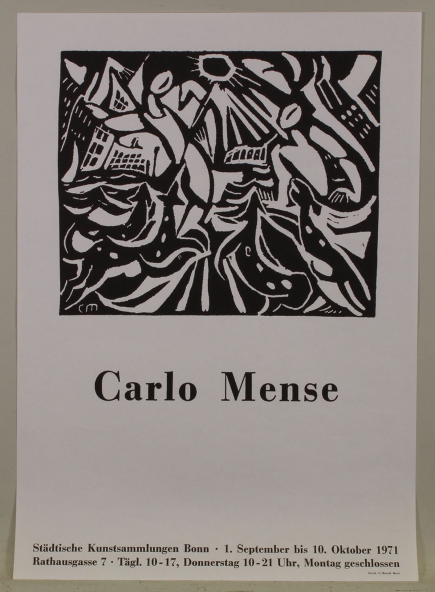 Mense, Carlo (1886 Rheine/Westfalen - 1965 Königswinter, Schüler von P. Janssen in Düsseldorf und L - Image 3 of 3