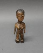 'venavi'-Zwillingsfigur, weiblich, Ewe, Togo, Ghana, Afrika, authentisch, Holz, teils stark beriebe