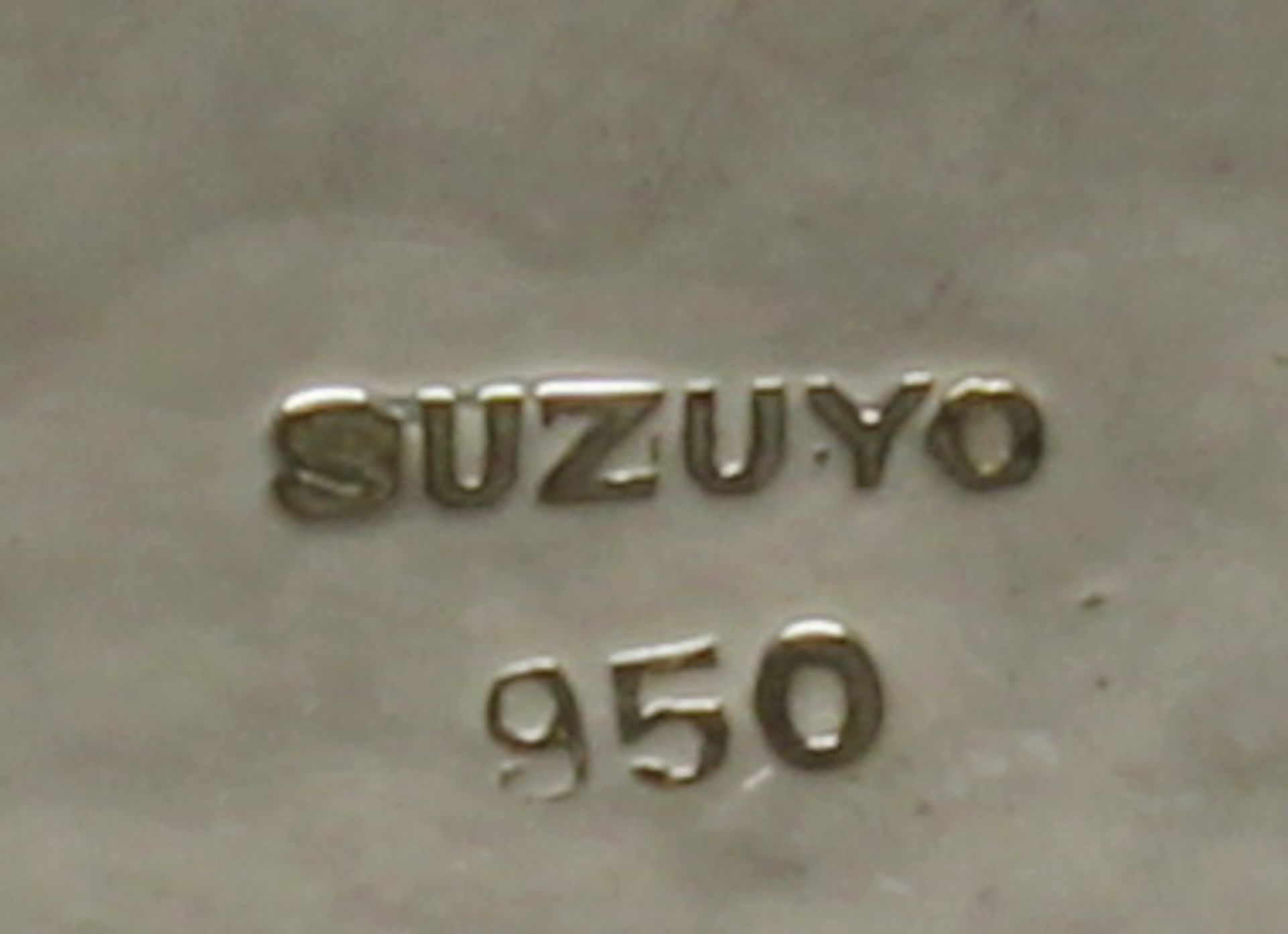 Schale, Silber 950, Japan, 20. Jh., Suzuyo, konische Wandung mit Hammerschlagdekor auf Standring, m - Bild 2 aus 2