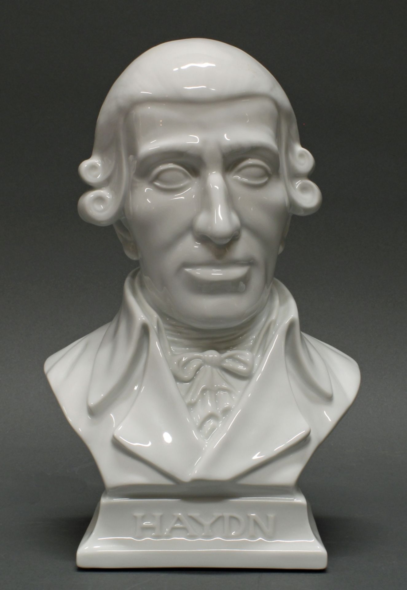 Porzellanbüste, "Haydn", Herend, Weißporzellan, Büste des Komponisten Franz Joseph Haydn, Modellent