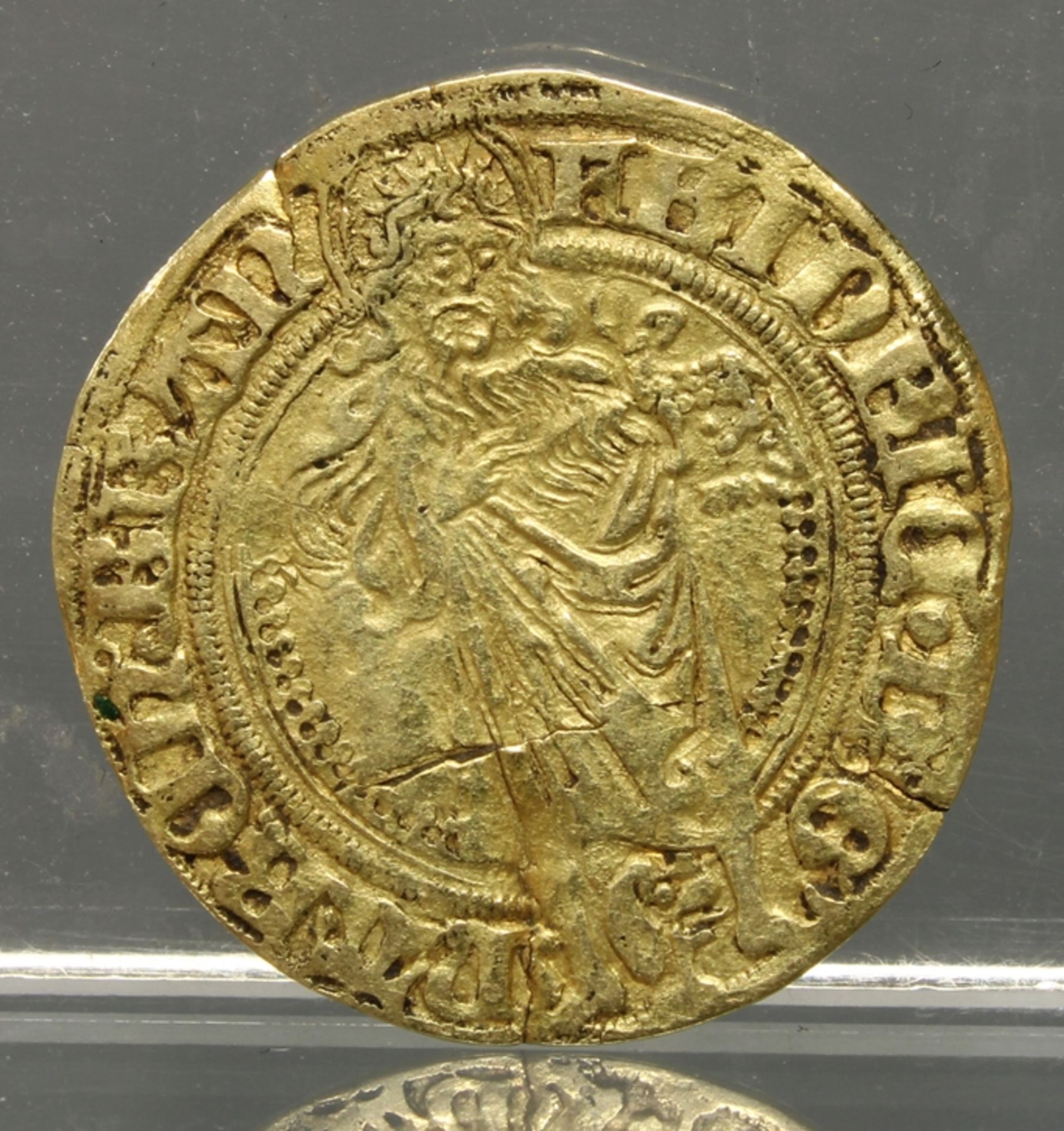 Münze, Goldgulden 1497 der Markgrafschaft Brandenburg in Franken, Friedrich IV (1495 - 1515), 3.26 - Image 2 of 2