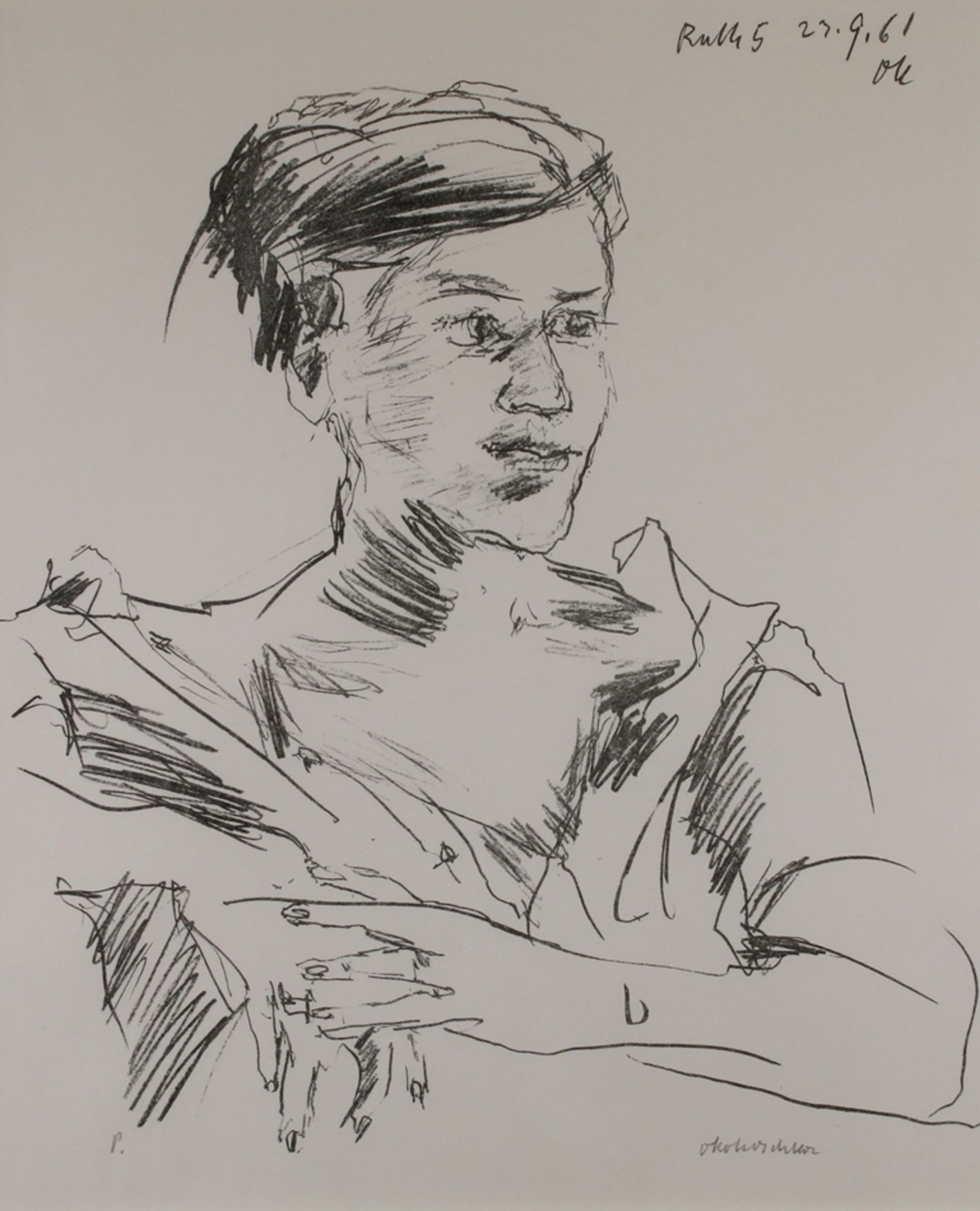 Kokoschka, Oskar (Pöchlarn 1886 - 1980 Montreux, Studium an der Kunstgewerbeschule des Österreichis