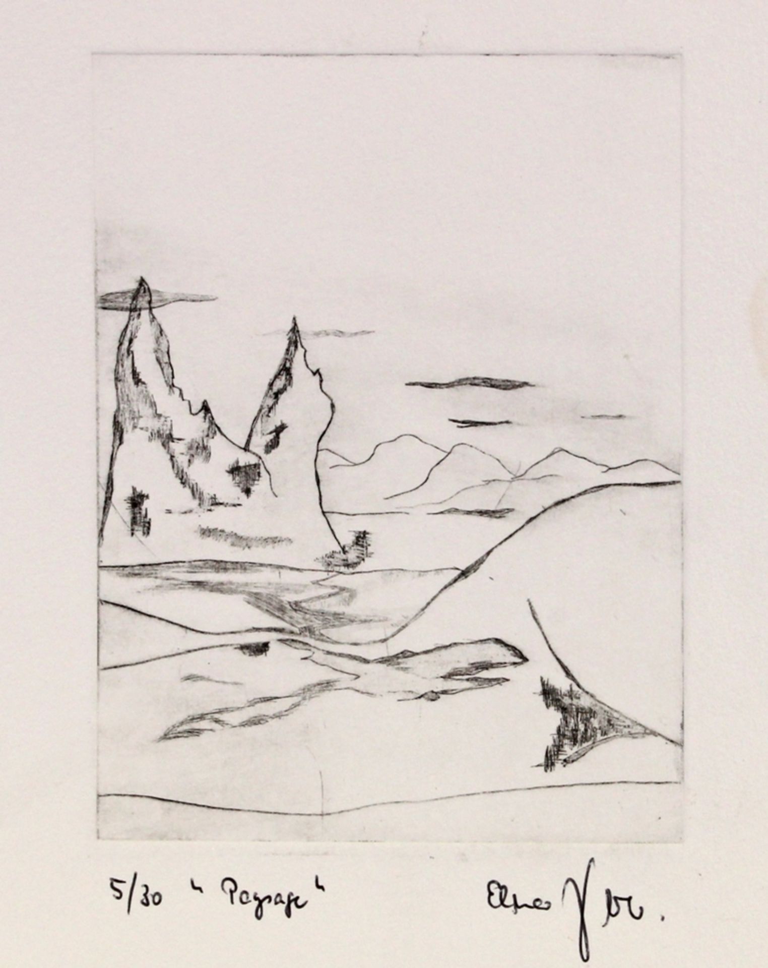 Hablik, Wenzel (Brüx 1881-1934 Itzehoe, deutscher Maler und Grafiker) und Andere, - Bild 2 aus 3