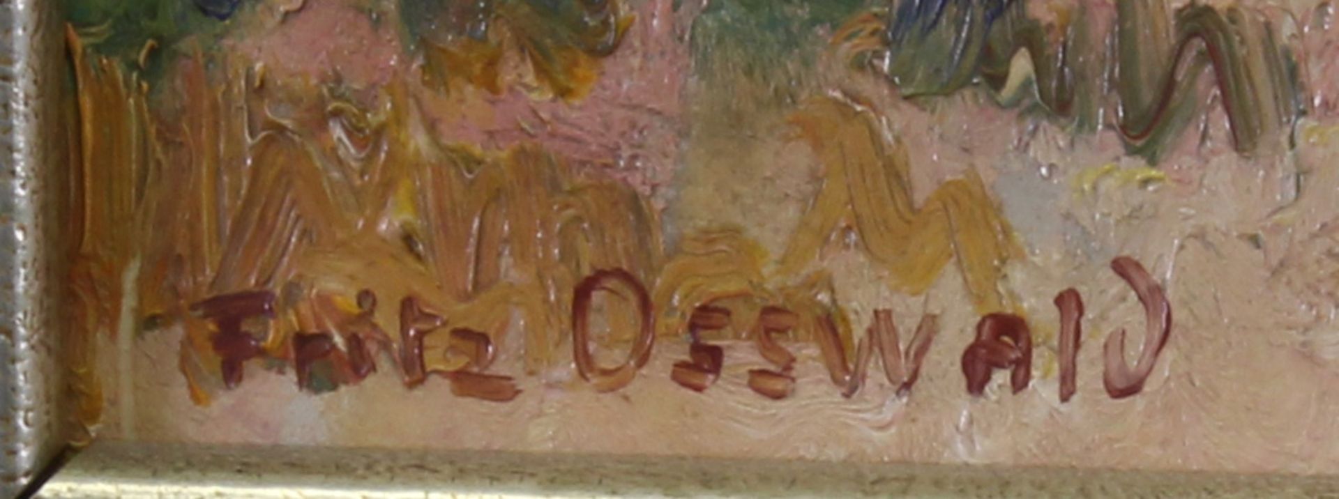 Osswald, Fritz (Zürich 1878 - 1966 Starnberg, impressionistischer Landschaftsmaler, vor allem Winte - Bild 3 aus 4