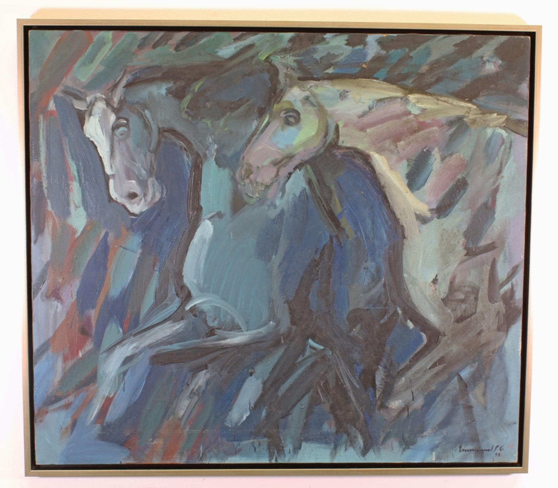 Guiragossian, Emmanuel P. (geb. 1954 Beirut, Expressionist und Hofmaler am jordanischen Königshaus  - Bild 2 aus 4