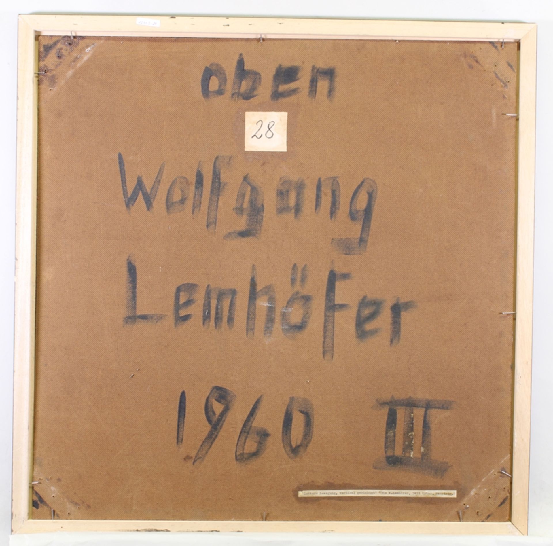 Lemhöfer, Wolfgang (geb. 1937 Köln), - Bild 3 aus 3