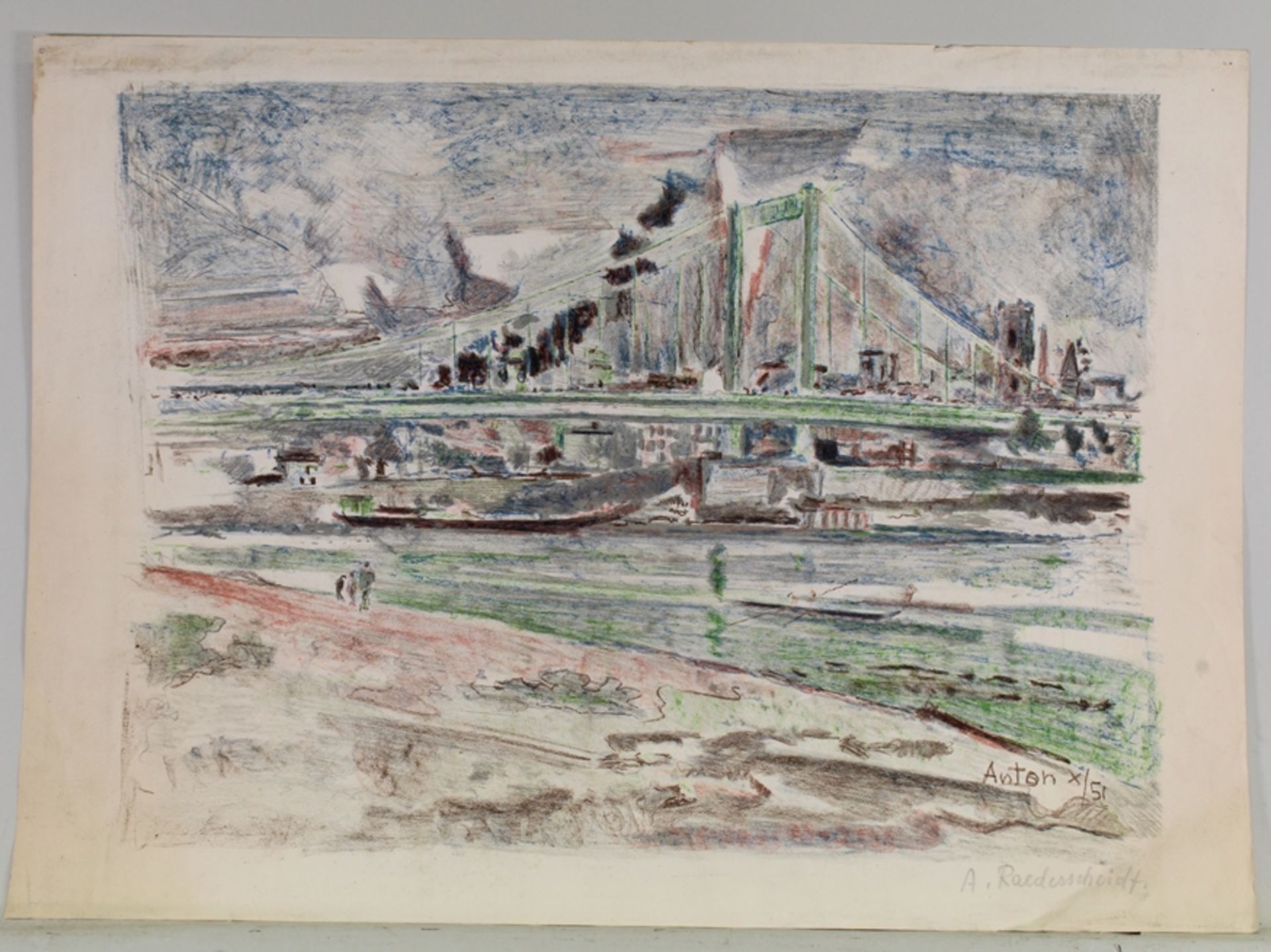 Räderscheidt, Anton (Köln 1892 - 1970 Köln, Studium an der Kunstgewerbeschule Köln und KA Düsseldor - Bild 2 aus 3