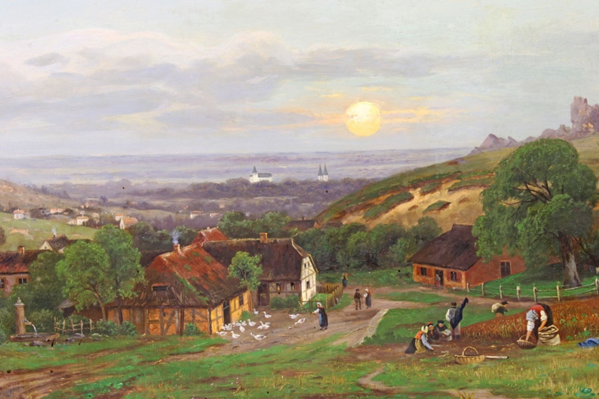 Poorten, Jacobus Johannes van (Deventer 1841 - 1914 Hamburg, Landschaftsmaler), - Bild 3 aus 6