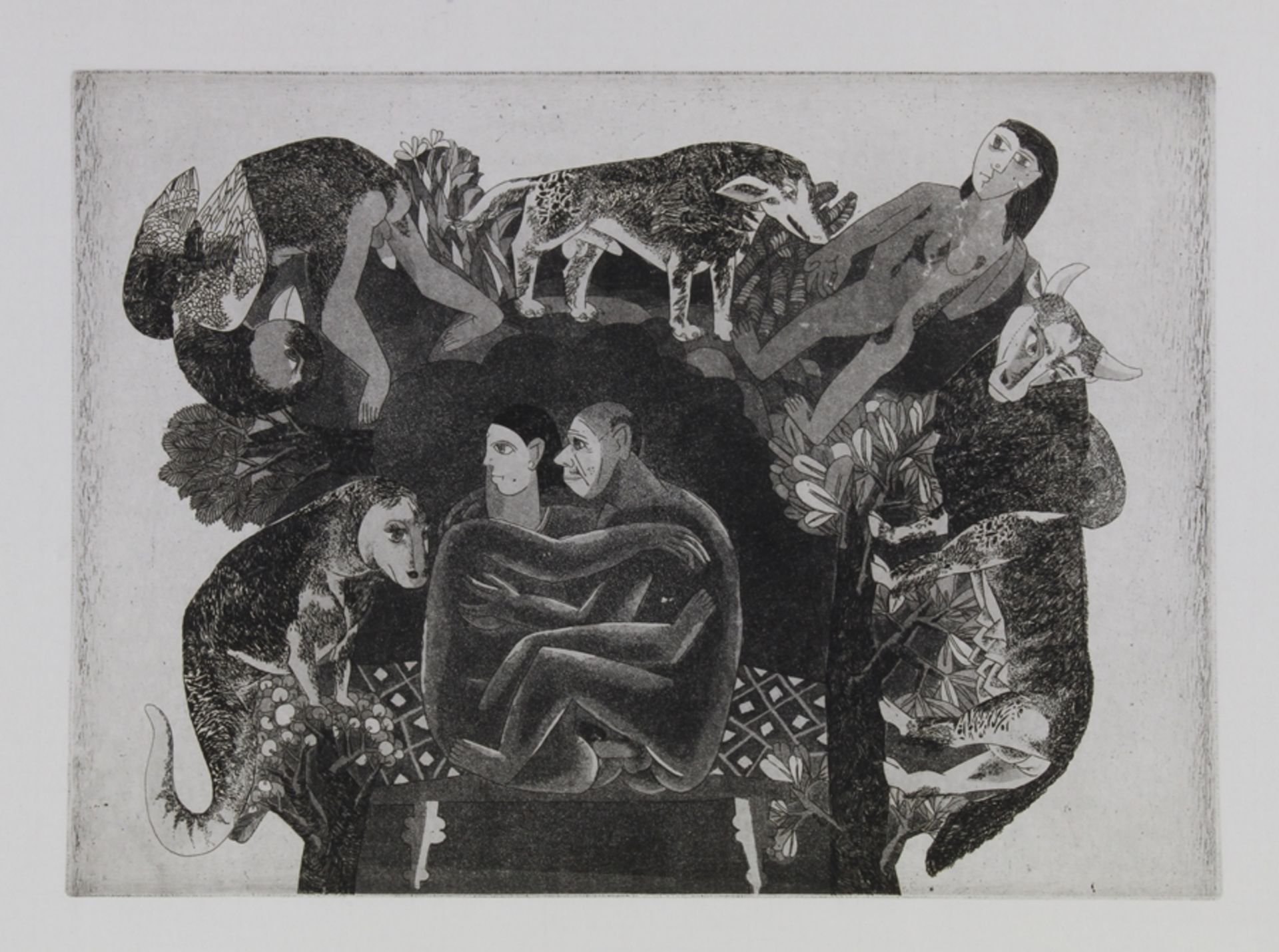 Goud, Laxma (geb. 1949 Nizampur, indischer Künstler und Grafiker),