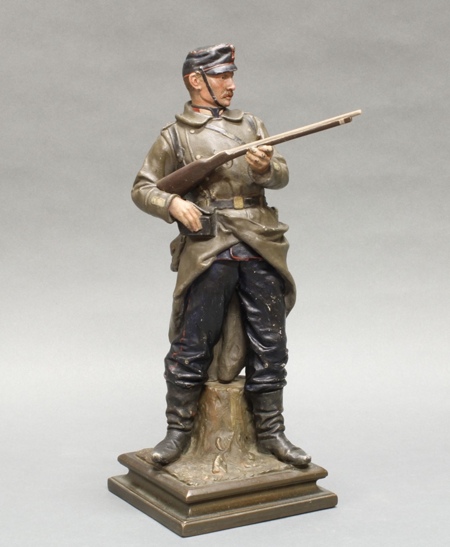 Soldatenfigur, "Österreich-Ungarischer Späher um 1900", 1. Hälfte 20. Jh., Metallguss, polychrom st - Image 2 of 4